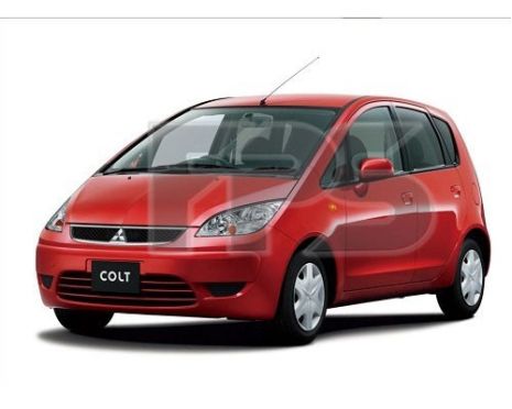 Бокове скло передніх дверей Mitsubishi Colt '04-12 ліве (Splintex)