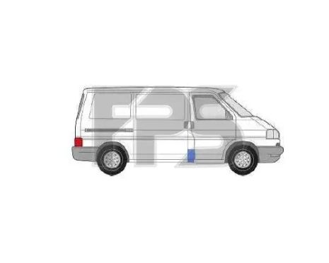 Ремчасть бока малая VW T4 Transporter 90-03 между дверьми правая