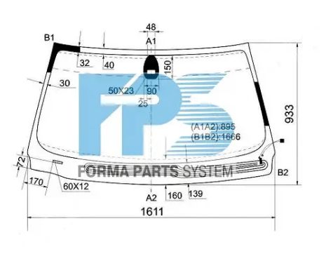 Лобове скло BMW 7 Series (E65) / E66 2001 -2008