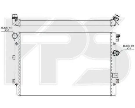 Радиатор охлаждения Fps FP 74 A320