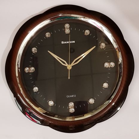 Настінний годинник камінням (35 см) Time