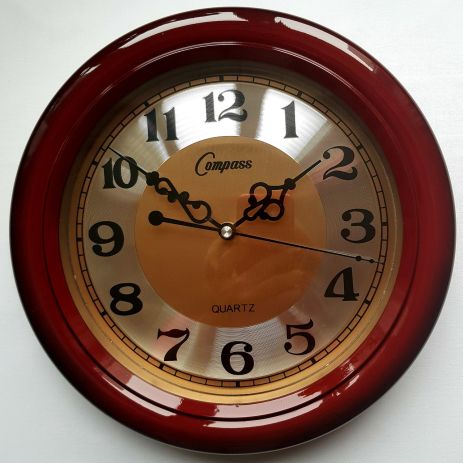 Настінний годинник Класика-57 Золото Круглий (30 см) Time