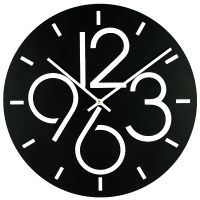 Часы металлические Glozis-B-030 Dublin Дублин черные (35 см) [Металл, Открытые, Цвета]