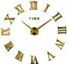 Настінний годинник 3D 130 см NC (Чехія) Римські-S великі золотаві