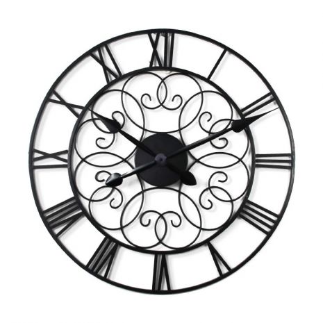 Часы настенные Ti-Time (63х63 см) лофт Loft4 металлические черные