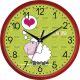 Детские настенные часы (30 cм) "Овечка" UTA-01-R-61 красные