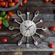 Настінні годинники кухонні "Ложки-вилки" столові прилади (32 см) металеві Time