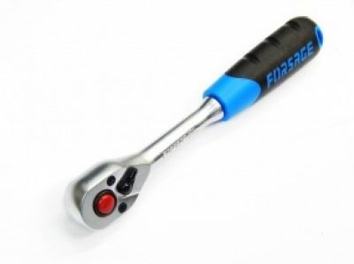 Трещотка с резиновой ручкой усиленная 72 зубца 1/4" Forsage F-80722A