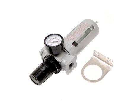 Фільтр вологовідділювач з індикатором тиску для пневмосистеми 3/8"(10bar температура повітря 5-60С.10Мк) FORSAGE F-AFR803