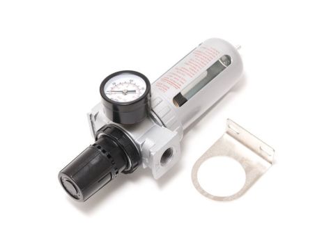 Фильтр влагоотделитель c индикатором давления для пневмосистемы 1/4"(10bar температура воздуха 5-60С.10Мк ) FORSAGE F-AFR802