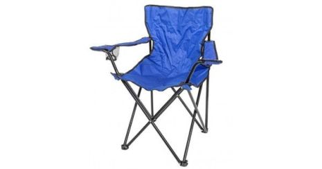 Крісло складане для кемпінгу (підлокітники, підстаканик, сидіння 40х40см, каркас-сталева труба, сумк WMC TOOLS WT-OD0301021
