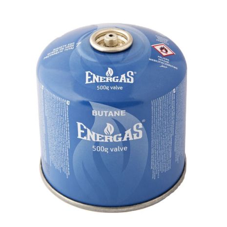 Баллон газовый 1-разовый ENERGAS с резьбой (7/16") 500g/870ml. для плит/кемпинга (EN417) BUTAN VIROK ENE500TV