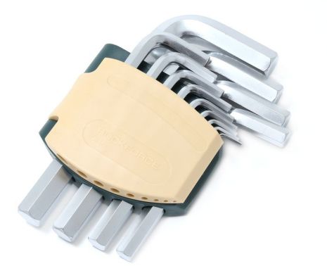 Набор ключей Г-образных 6-гранных 13 предметов (2, 2.5, 3-8, 10, 12, 14, 17, 19мм)в пластиковом держателе ROCKFORCE RF-5137