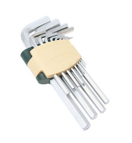 Набор ключей Г-образных 6-гранных 11 предметов(1.5, 2, 2.5, 3, 4, 5, 6, 7, 8, 10, 12мм)в пластиковом держателе ROCKFORCE RF-5116