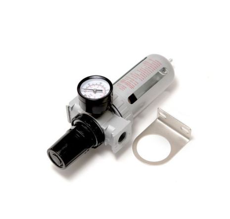 Фильтр влагоотделитель c индикатором давления для пневмосистемы 3/8"(10bar температура воздуха 5-60С.10Мк ) ROCKFORCE RF-AFR803