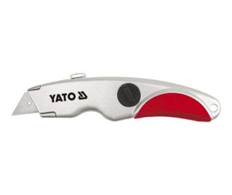 Нож универсальный выдвижной с трапециевидным лезвием Yato YT-7520