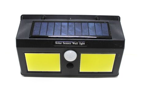 Світильник світлодіодний на сонячній батареї з датчиком руху (5.5V, 1.2W, 18650Li, 3.7V, 1200mAh, 40 WMC TOOLS WT-RK-SWB8019C-PIR