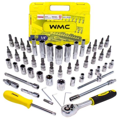 Набір інструментів 53пр WMC TOOLS WT-2531-5 EURO