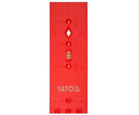 Шаблон разметочных отверстий для мебельных занавесей, 270х55х3,6 мм. Yato YT-44136
