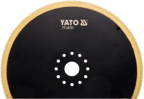 Полотно-насадка ріжуче для реноватора по дереву та металу, півдиск 100 мм Yato YT-34701