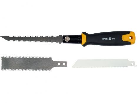 Універсальна ножівка зі змінними полотнами VOREL: L=310 мм, 3 полотна l=150 мм Yato 28401