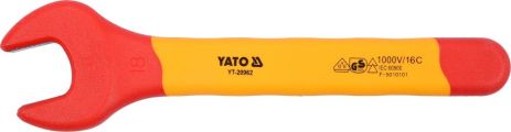 Ключ рожковый диэлектрический VDE 1000В 18 мм Yato YT-20962