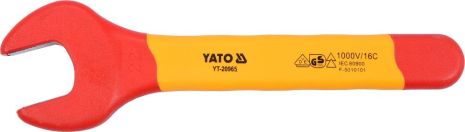 Ключ ріжковий діелектричний VDE 1000В 22 мм Yato YT-20965