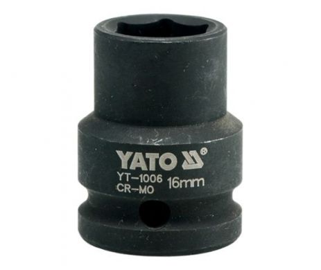 Головка торцева ударна шестигранна 1/2" 16 мм Yato YT-1006