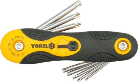 Набір Torx 8 ч. T9-T40 CrV Vorel 56507