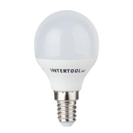 Светодиодная лампа LED 5 Вт, E14, 220 В INTERTOOL LL-0102
