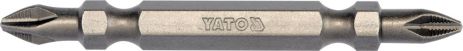 Набір викруткових насадок двосторонніх 1/4" PH2/PH2 65 мм 10 шт Yato YT-04812