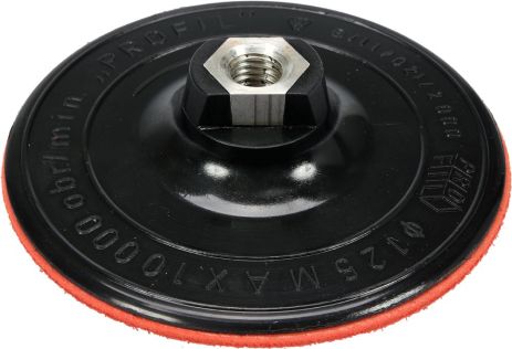 Шлифовальный диск 125 мм липучка + гайка М14 Vorel 08500