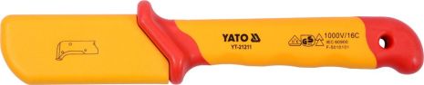 Нож для снятия изоляции диэлектрический 38х155 мм VDE Yato YT-21211