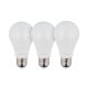 Лампи світлодіодні, набір із 3 шт. LL-0015, LED A60, E27, 12 Вт, 150-300 В, 4000 K, 30000 год, гарантія 3 роки INTERTOOL LL-3015