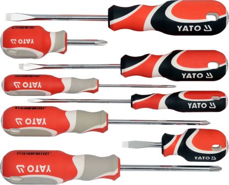 Профессиональный набор отвёрток из 8 штук Yato YT-2670