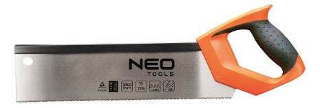 Ножівка для отворів 350 мм, 11 TPI, двокомпонентна рукоятка, двостороннє заточування, загартовані зубці NEO 41-096