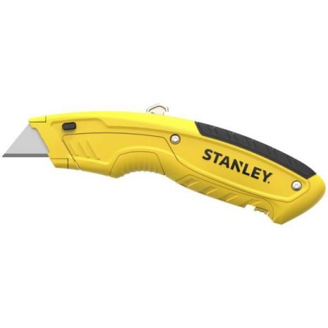 Нож с выдвижным трапецевидным лезвием: 5 позиций, в металлическом корпусе + 3 лезвия Stanley STHT10430-0