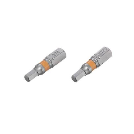 Комплект викруткових насадок Hex H4.0 1/4" * 25 мм, S2, уп. 2 шт, STORM INTERTOOL VT-0227