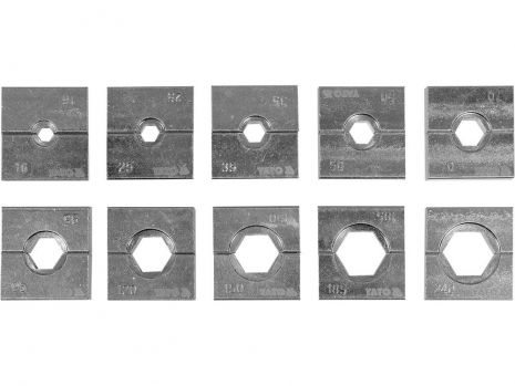Матрицы сменные для клещей с губками 16, 25, 35, 50, 70, 95, 120, 150, 185, 240 мм² Yato YT-22864