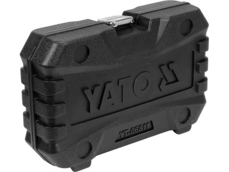 Набор орудий для ремонта тормозных колодок: держатель-1/2", 16 элем. Yato YT-06811