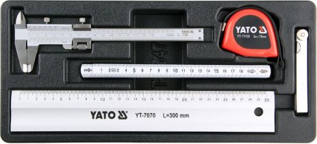 Вклад до інструментальної шафи: вимірювальні інструменти, 5 шт. Yato YT-55474