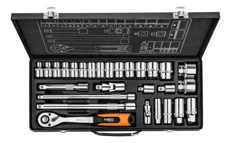 Набір торцевих ключів 1/2" та 3/8” 28 од. NEO 08-677