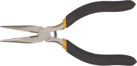 Плоскогубцы прецизионные удлиненные прямые 130 мм, рукоятки с эластичным покрытием, разжимающая пружина Topex 32D726