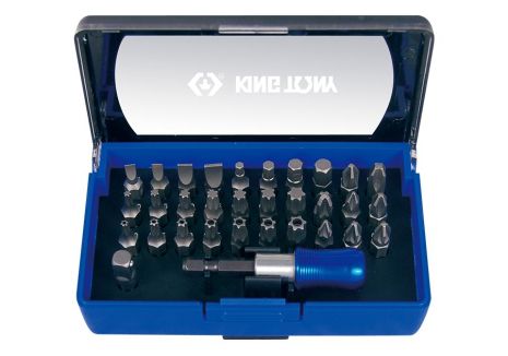 Набор вставок (бит) 1/4", TORX, HEX, PZ, PH, SLOT, 32 предмета King Tony KING TONY 1032CQ