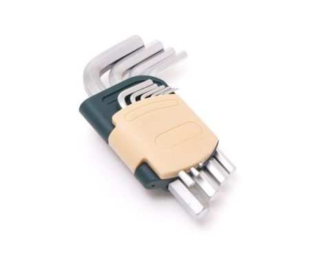Набор ключей 6-гранных Г-образных, 10 предметов(1.27, 1.5, 2, 2.5, 3-6, 8, 10мм) в пластиковом держателе ROCKFORCE RF-5102