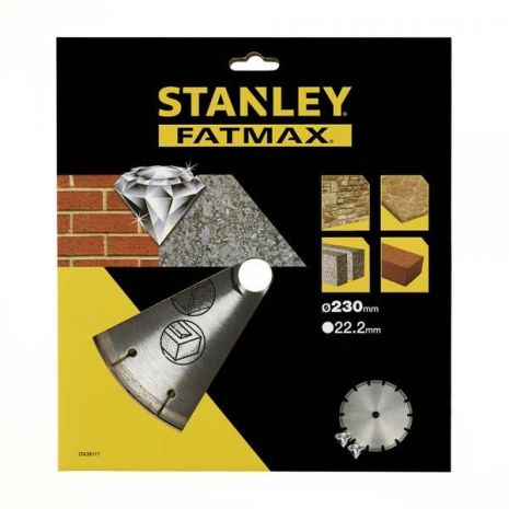Диск відрізний по бетону (камінню) 125×1,6х22 мм, тип Flat (упак. 1/25) STANLEY STA32617