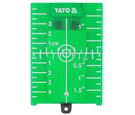 Пластина прицельная для нивелира с лазерным зеленым лучом 105х75х3,2 мм. Yato YT-30465