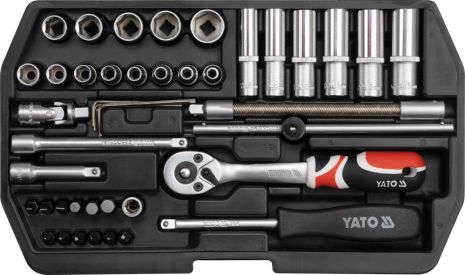 Набор инструмента с битами в чемодане 1/4" Yato YT-1448