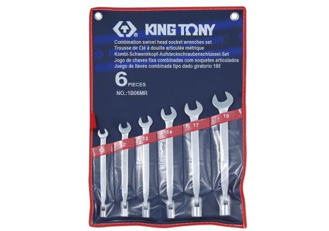 Набор ключей рожково-торцевых с карданом 6 ед. KING TONY 1B06MR