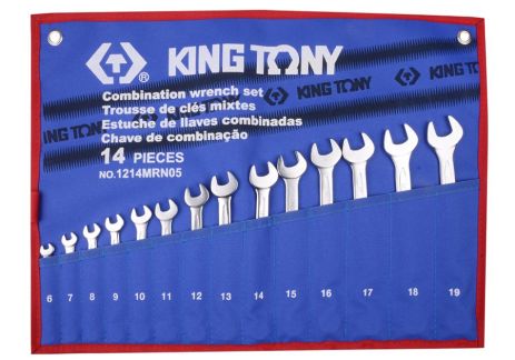 Набір ключів 14 шт. (6-19 мм) KING TONY 1214MRN05